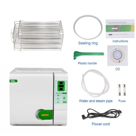 JY-18 US Getidy Class B Dental Medical 18L Pre-Vacuum Autoclave Steam Sterilizer Drying Function Digital LED Display