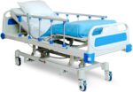 Point A (PAM-3) Premium Full Electric Hospital Bed, 4.7 Foam Mattress Made in USA, LINAK Motors, Individual Locking, 5 Casters, Includes Sheets 2X