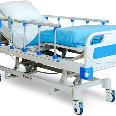 Point A (PAM-3) Premium Full Electric Hospital Bed, 4.7 Foam Mattress Made in USA, LINAK Motors, Individual Locking, 5 Casters, Includes Sheets 2X
